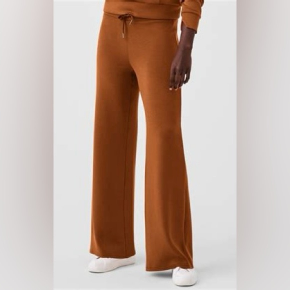 SPANX Tan Wide-Leg Pants